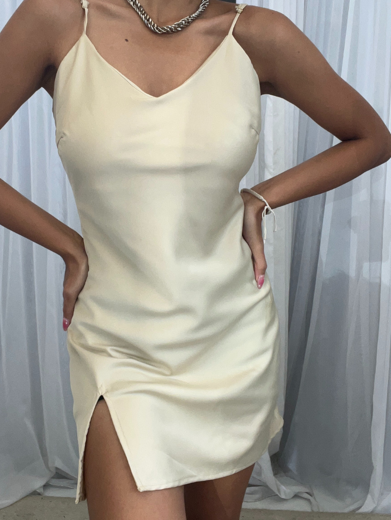 SAMPLE | Lover Dress in Champagne (Defect)