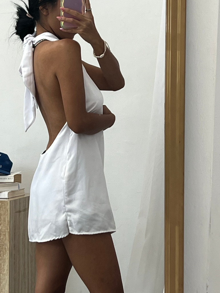 SAMPLE - Eve Mini Dress In White