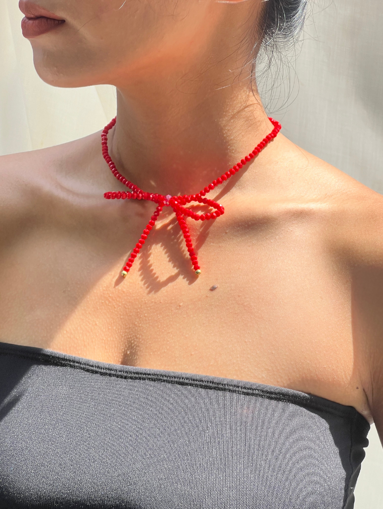 Palais Necklace in Red