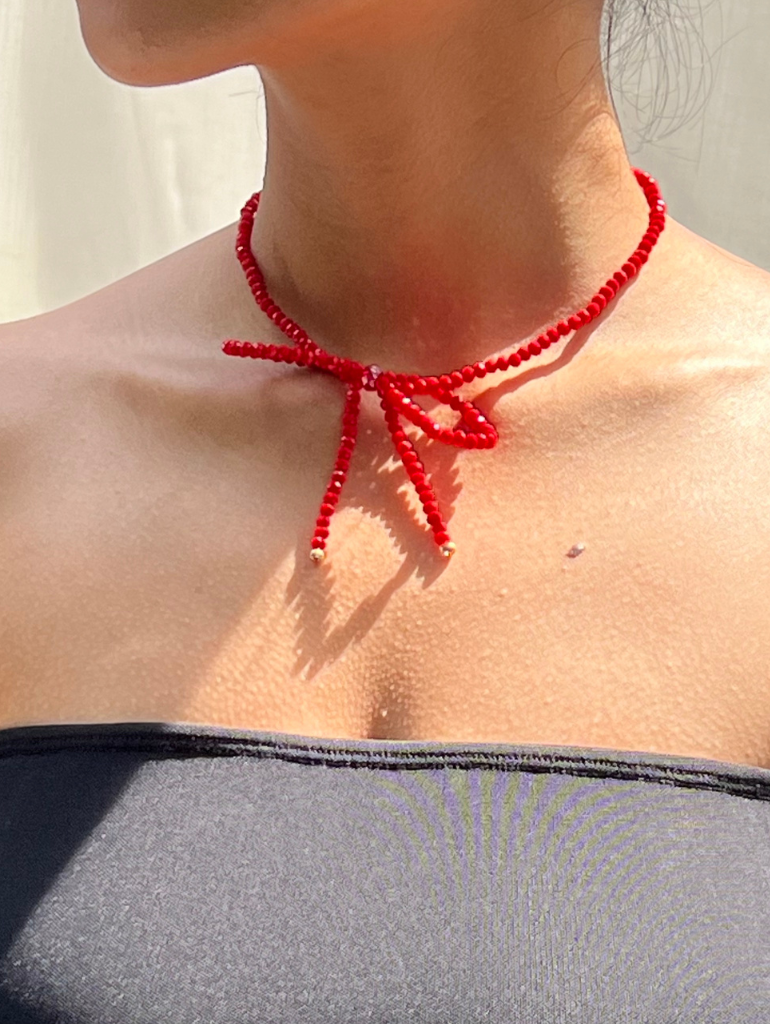 Palais Necklace in Red