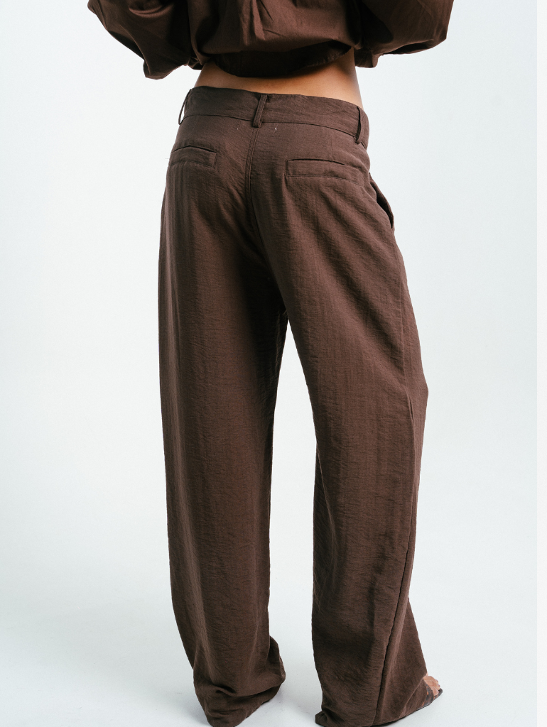 Sol Tailored Pants in Espresso