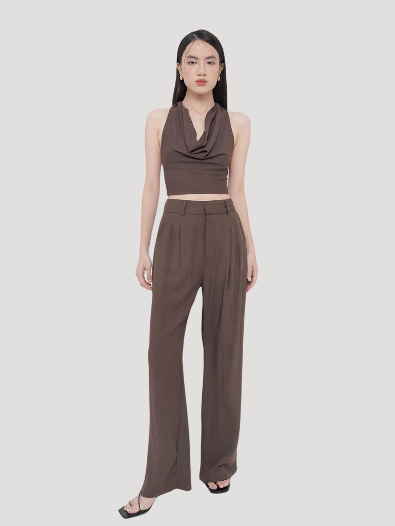 Sol Tailored Pants in Espresso