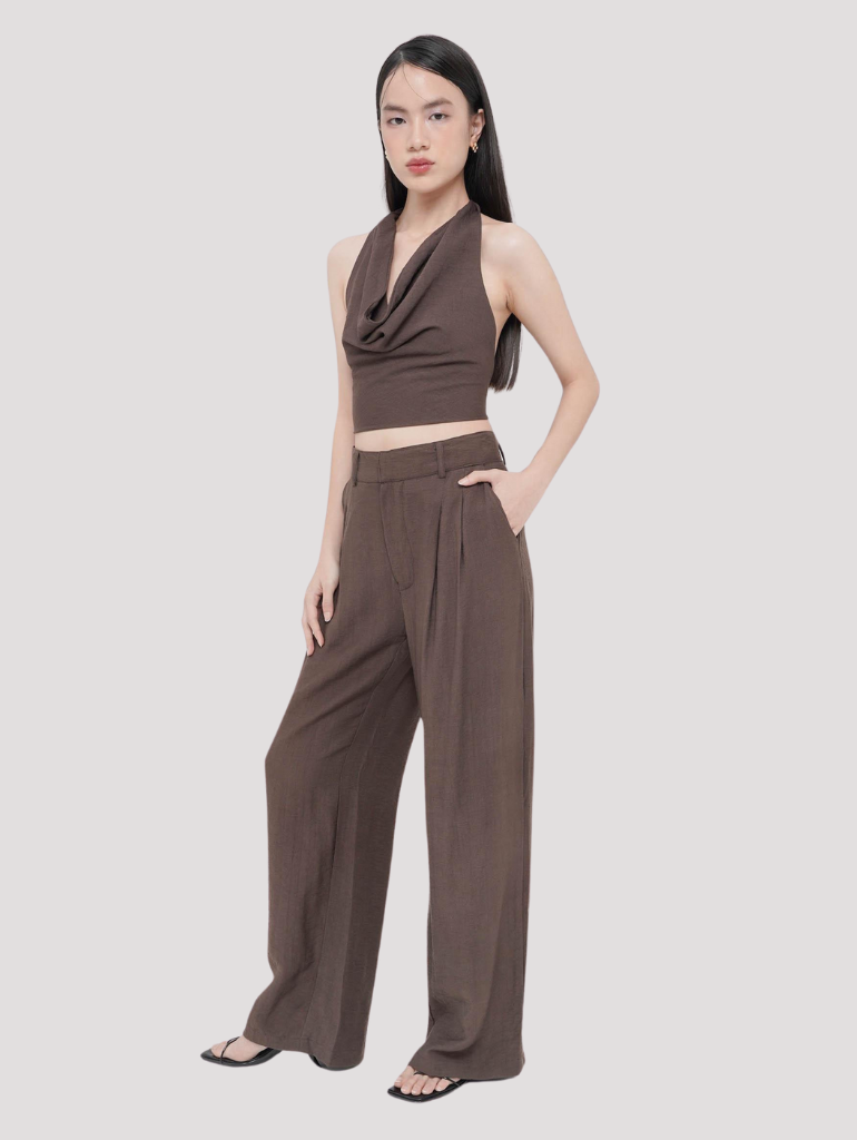 Sol Tailored Pants in Espresso