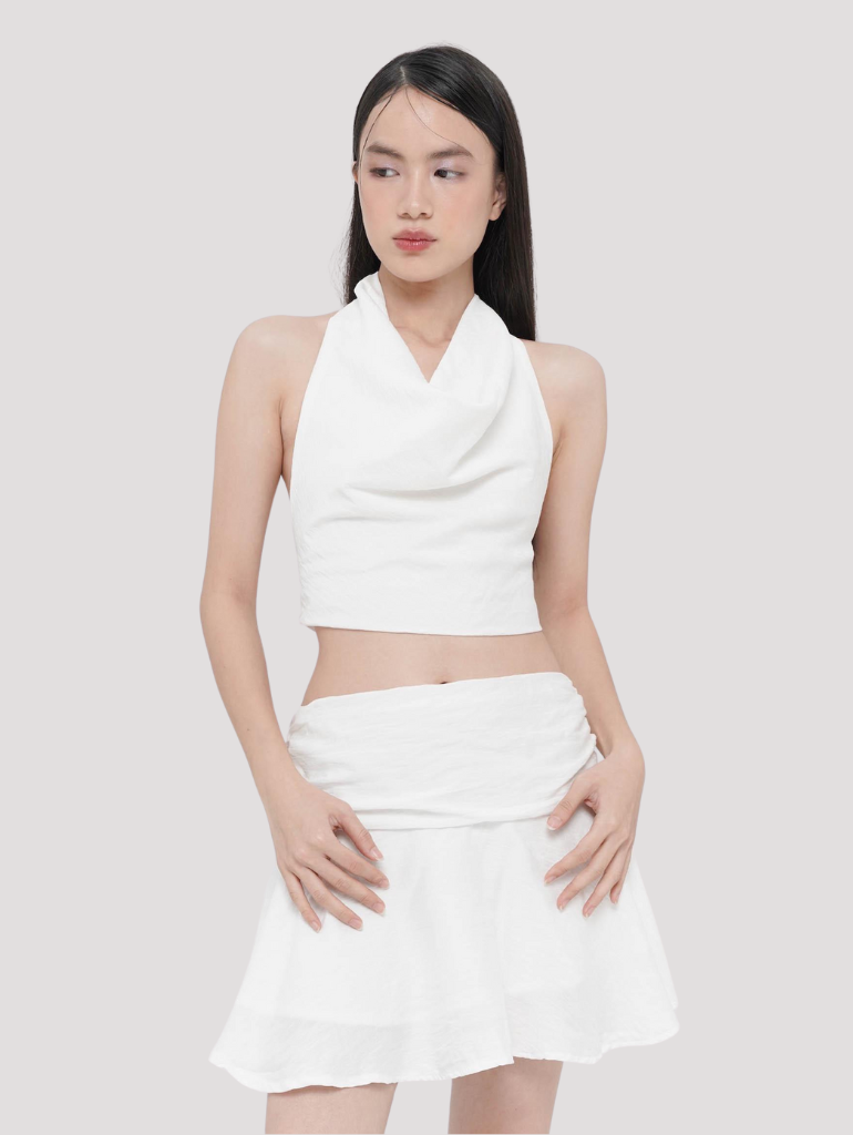 Melrose Mini Skirt in White