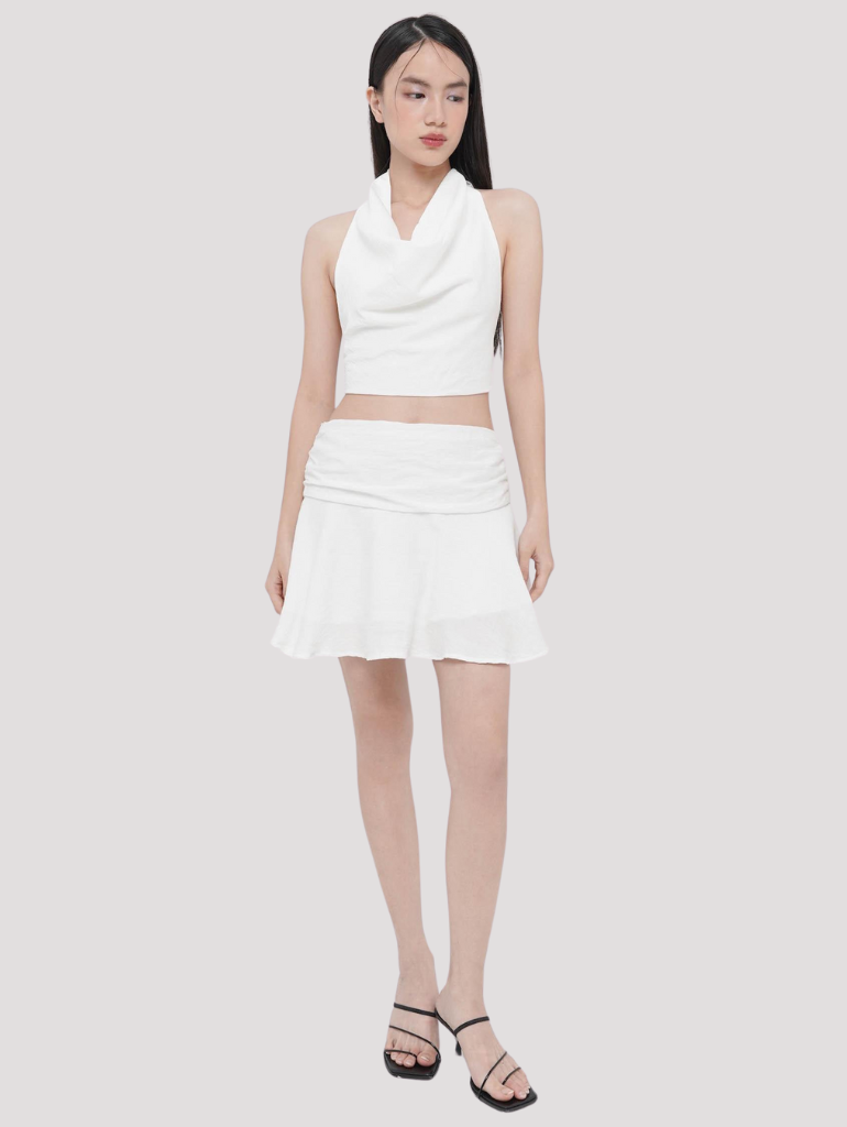 Melrose Mini Skirt in White