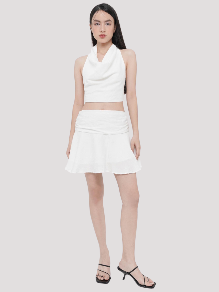 Melrose Mini Skirt in White