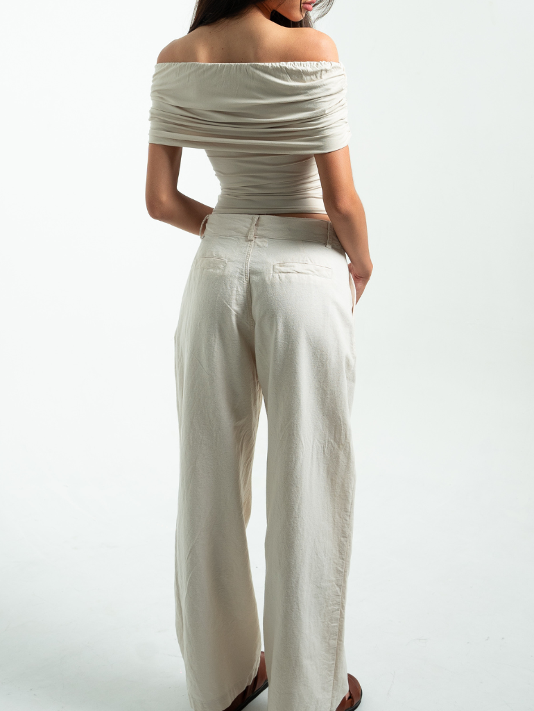 Sol Tailored Pants in Natural