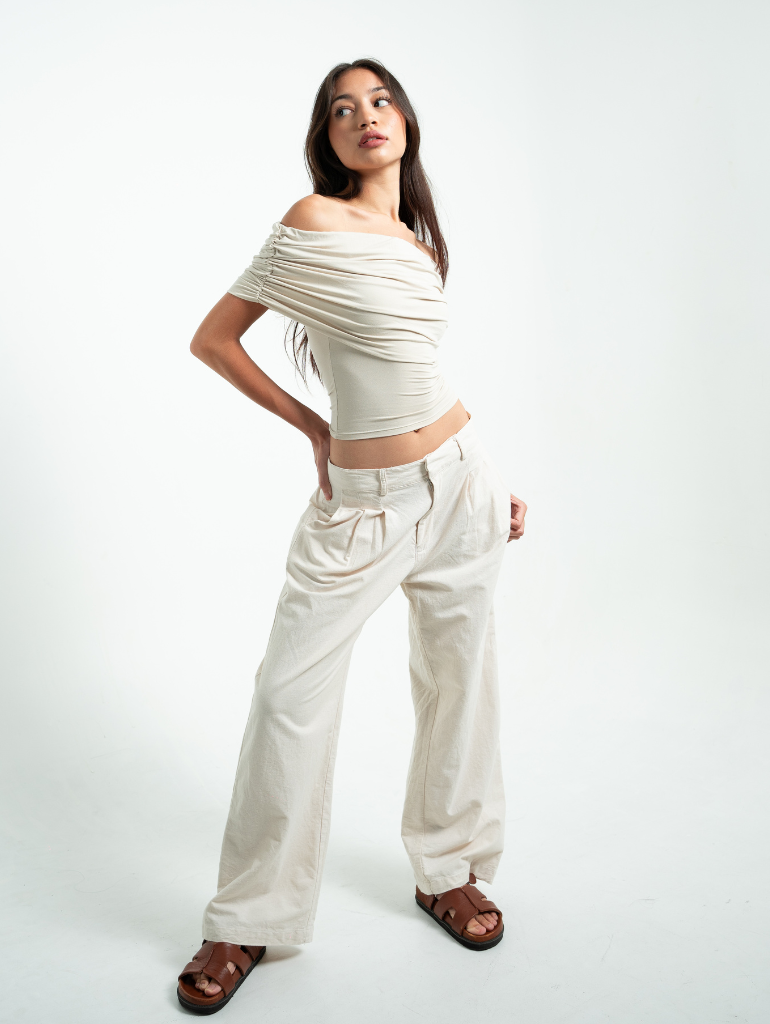 Sol Tailored Pants in Natural