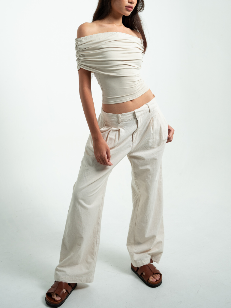 Sol Tailored Pants in Natural