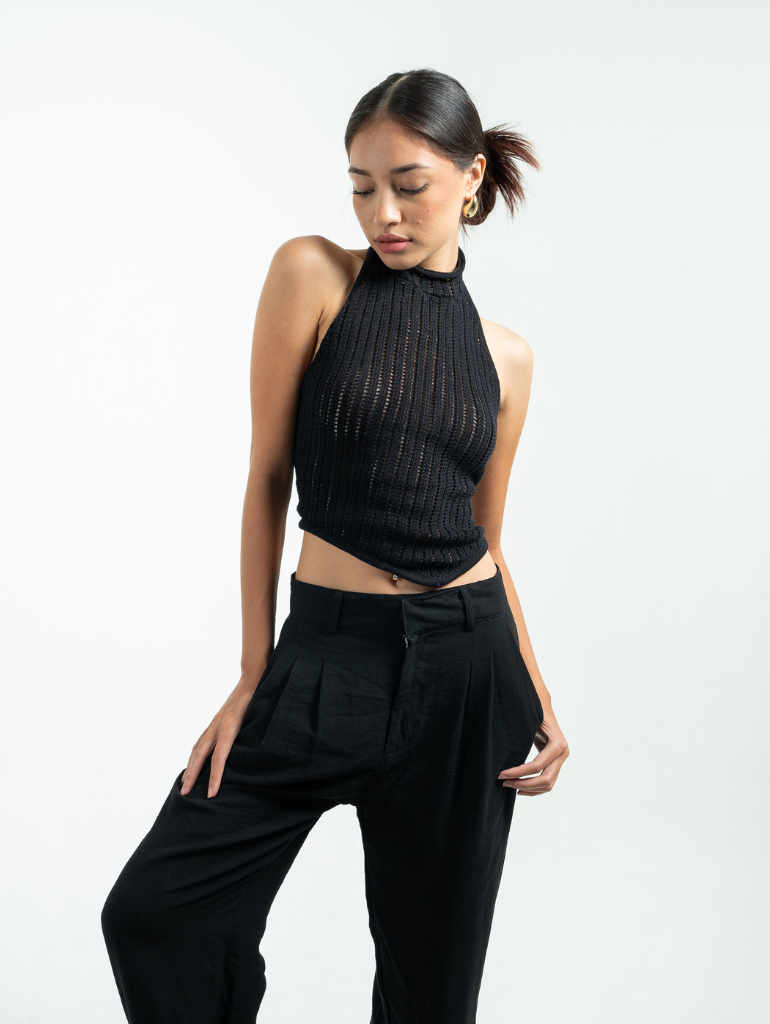 Florence Knit Top in Black