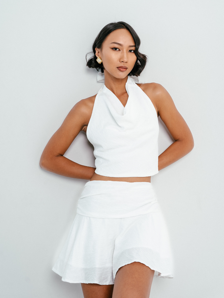 Melrose Mini Skirt in White