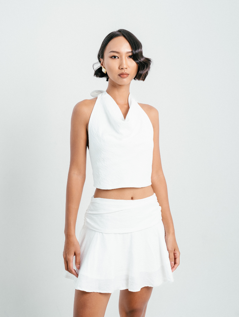 Melrose Mini Skirt in White