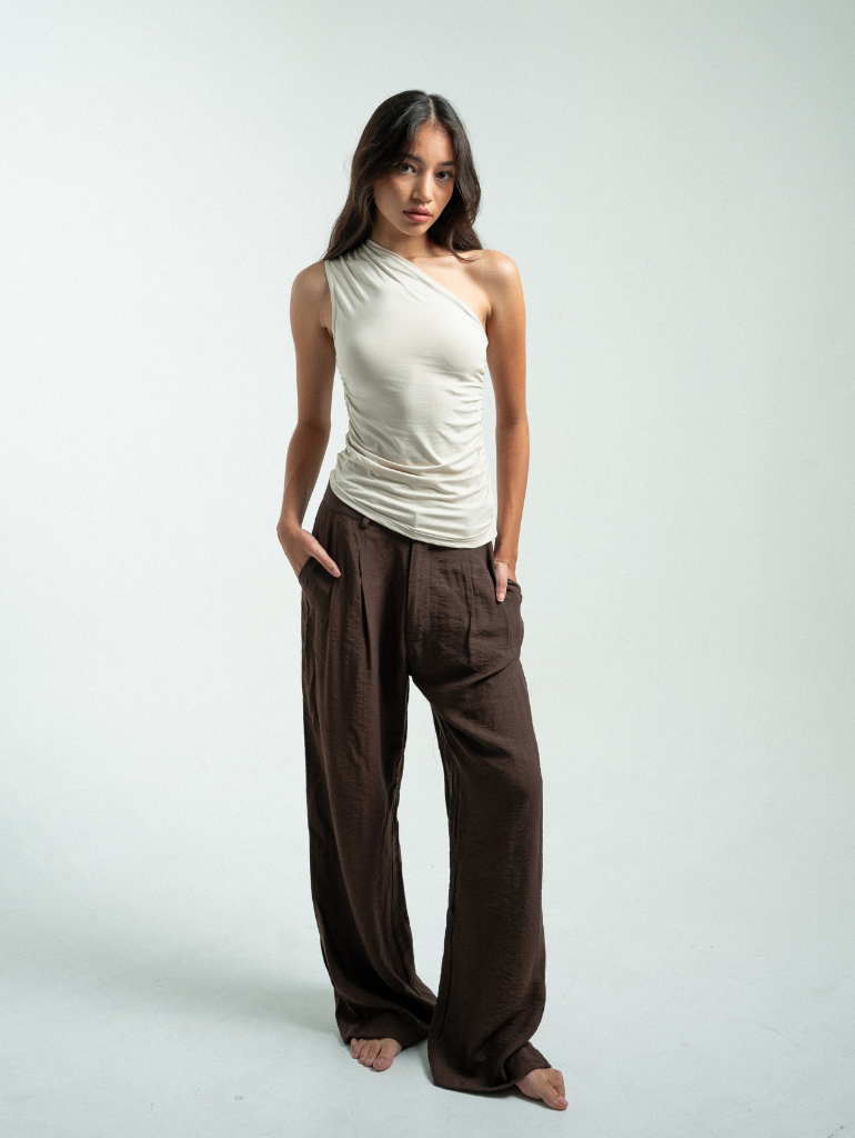 Sol Tailored Pants in Espresso