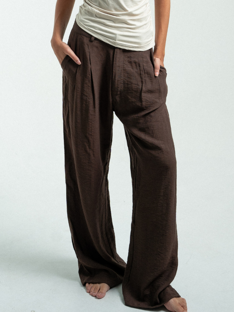 Sol Tailored Pants in Espresso