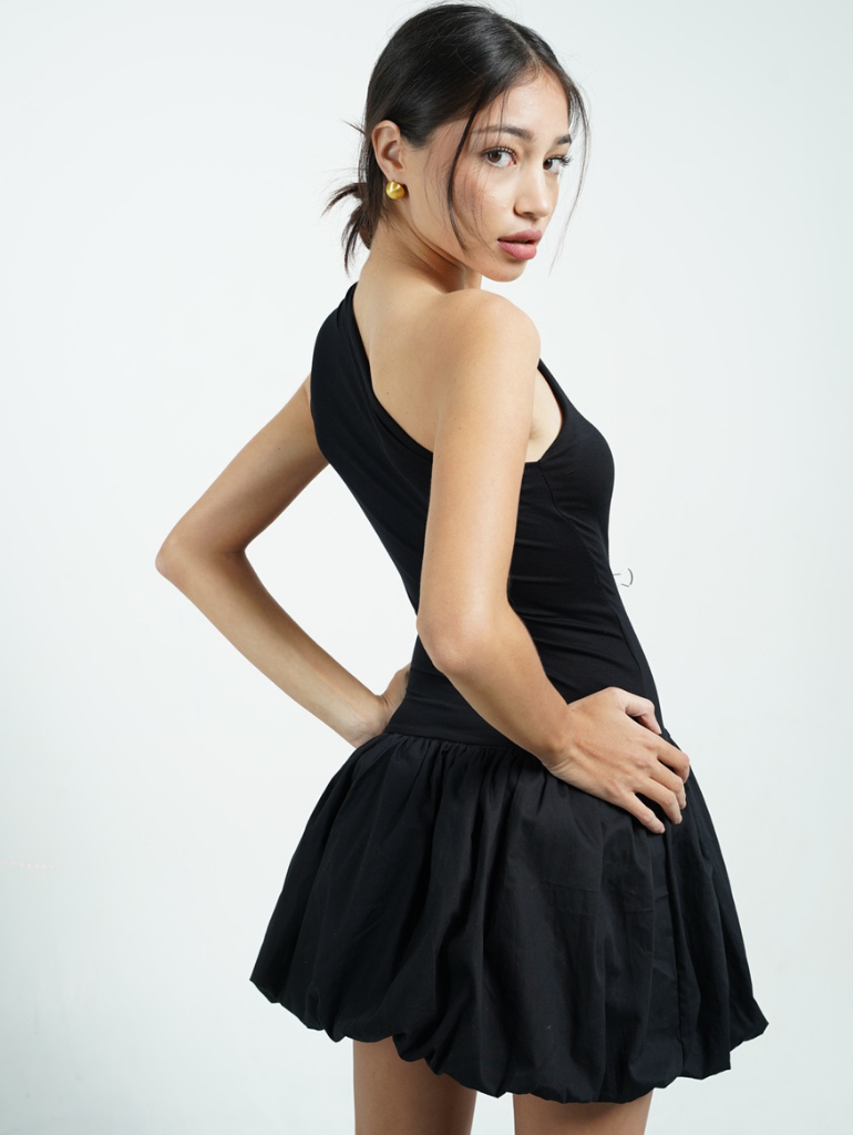 Hale Bubble Dress in Black